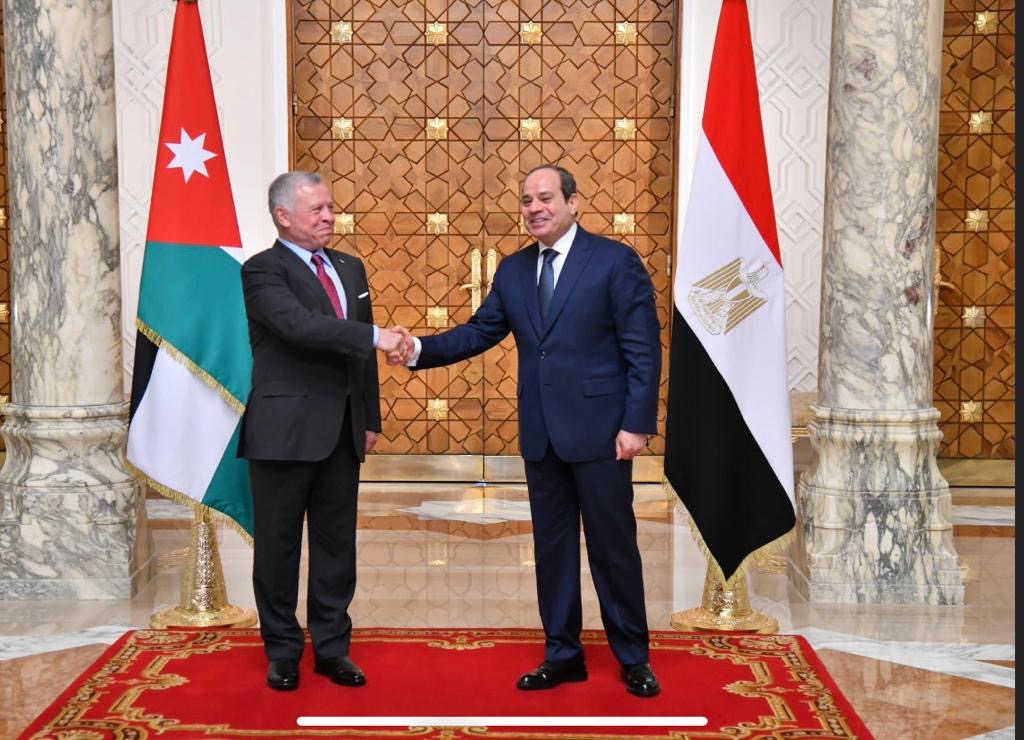 Jordan and Egypt ceremonial flags